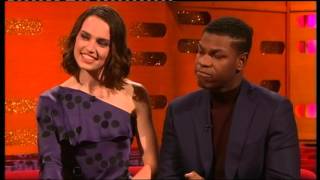 Daisy Ridley Relives Star Wars The Last Jedis Throne Room Scene  British GQ [upl. by Ayidah234]