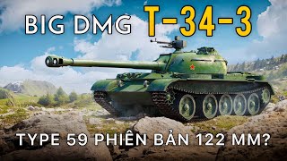 T343 Tăng hạng trung Type 59 với khẩu pháo 122mm  World of Tanks [upl. by Weslee]