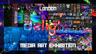 Delight  Media Art Exhibition  Borough Yards  London [upl. by Anaiek]