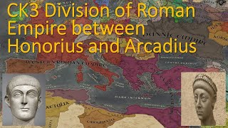 CK3 Timelapse but starts from division of Roman Empire [upl. by Angi575]