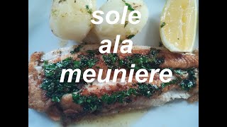 How to make the classic Dover Sole ala Meuniere pan fried Dover sole with parsley and brown butter [upl. by Andromede]