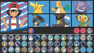 All Ashs Pokemon GEN 1  GEN 8 [upl. by Thielen]