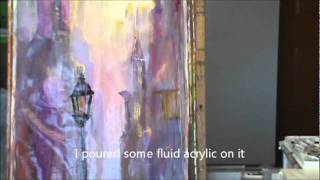 MIXED MEDIA CITYSCAPE PAINTING BY MILLIE GIFT SMITH [upl. by Sirraj]