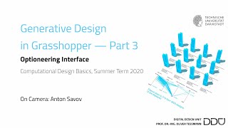 Generative Design in Grasshopper  Part 3 Optioneering Interface [upl. by Hattie]