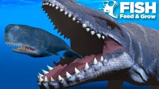 PLAYING AS THE MOSASAUR  Fish Feed Grow [upl. by Annirok614]