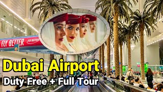 Busy Dubai International Airport DXB ✈️  Duty free Prices UAE 🇦🇪 [upl. by Robbert]