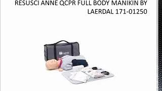 RESUSCI ANNE QCPR FULL BODY MANIKIN BY LAERDAL 17101250 [upl. by Chapell]