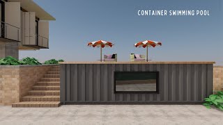 Shipping Container Pool  Great Home Ideas [upl. by Schreib]