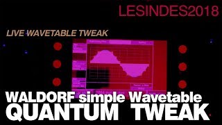 WALDORF QUANTUM  TWEAKS of a SIMPLE WAVETABLE [upl. by Nnek]