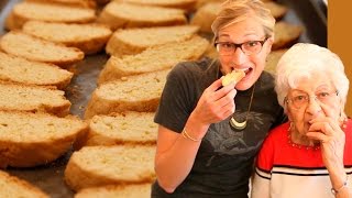 How to make biscotti Katies Italian grandma shares recipe [upl. by Bollay]