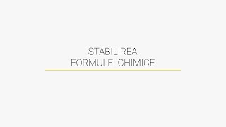 Stabilirea formulei chimice Manual chimie clasa a VIIa [upl. by Risley]