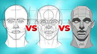 LOOMIS vs REILLY vs ASARO The Best Head Drawing Method [upl. by Ardekal]