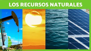 ¿Qué son los RECURSOS NATURALES ☀️💧 Definición Clasificación y Ejemplos [upl. by Adelice]