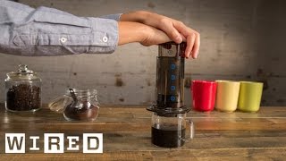 A Look at the Aerobie AeroPress CoffeemakerGadget LabWIRED [upl. by Senalda314]