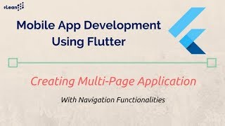 Flutter  Multi Page Applications with Navigation [upl. by Placia458]