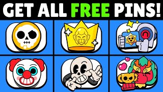 GET ALL OF THESE FREE PINS IN BRAWL STARS [upl. by Melburn203]