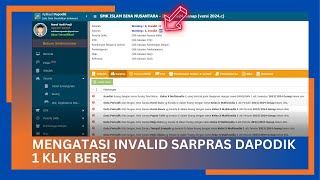 CARA MENGATASI INVALID SARPRAS DI DAPODIK 2024C DENGAN CEPAT [upl. by Aihsekat]