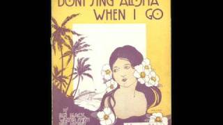 1920s Music  Four Aristocrats  Dont Sing Aloha When I Go Pax41 [upl. by Northrup]