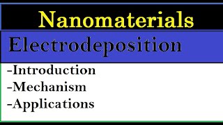 Electrodeposition processElectrodeposition of Nanoparticles Mechanism of electdepos [upl. by Annice]