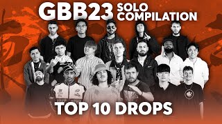 TOP 10 DROPS 🔊🔥 Solo  GRAND BEATBOX BATTLE 2023 WORLD LEAGUE [upl. by Nnaarat258]