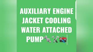 MAN BampW Stx Auxiliary Engine jacket cooling water attached pump [upl. by Dawson]