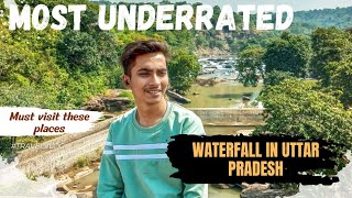 Most beautiful waterfall in uttar pradesh  lakhniya dari  waterfall near varanasi [upl. by Aneed]