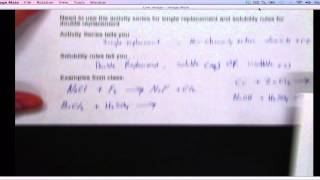 Activity Series and Solubility Rules [upl. by Keryt759]