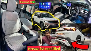 Brezza lxi modified from Haryana✅Base to Top Model Conversion✅Brezza base model genuine accessories✅ [upl. by Anitnatsnoc96]