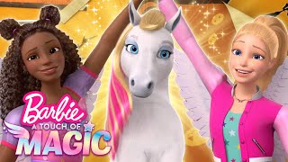 Barbie A Touch Of Magic  40 Minute Barbie Netflix Compilation  Fun Barbie Moments [upl. by Jelks]