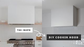 DIY Modern Range Hood  How to Build an Extractor Hood [upl. by Ojibbob]