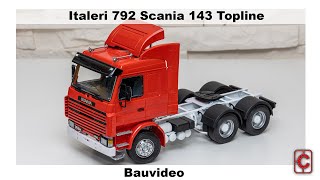 Italeri No 792 Scania 143 124 Bauvideo  Deutsch [upl. by Asiruam]