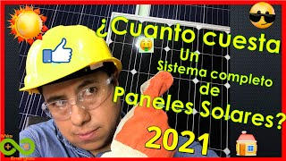 Cuanto cuesta un sistema de panel solar 2021 [upl. by Eyaf]