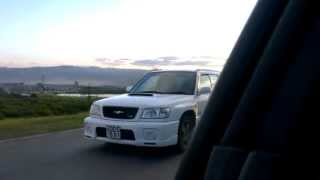 Subaru Forester SF5 STB MT vs STi II Type M Race 1 [upl. by Elfrida]