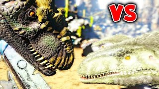 ARK Survival Evolved  MEGALOSAURUS VS ALLOSAURUS 1000 MEGALOSAURUS VS GIGANOTOSUAURS  Gameplay [upl. by Analad]