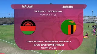 1st Half  Malawi vs Zambia Highlights Today Match HollywoodBets COSAFA Womens Championship 2024 [upl. by Eiramanel]