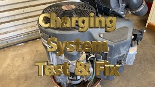 Kawasaki amp Kohler Engine Charging System Stator amp Regulator Test amp Repair [upl. by Ativak]