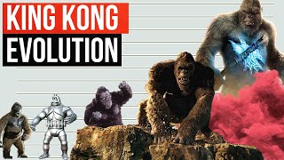 King Kong Evolution and Size in Movies  In 1 minute  1933  2021 [upl. by Evvy690]