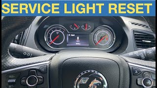 Vauxhall insignia service light  oil change due reset procedure Code 82 [upl. by Meredeth]