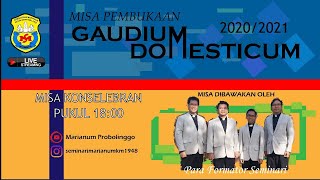 MISA PEMBUKAAN quotGAUDIUM DOMESTICUMquot 2020  1800  Seminarium Marianum [upl. by Yeblehs]