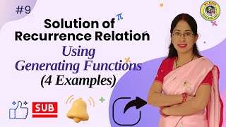 9 Solve recurrence relation by Generating Function  Generating Function generatingfunction [upl. by Reuben]