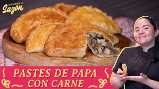 Pastes tradicionales rellenos de papa con carne  Cocina Delirante [upl. by Eetnuahs]