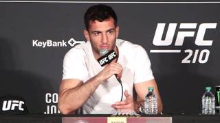 UFC 210 PostFight Press Conference Gegard Mousasi  MMA Fighting [upl. by Ellehc]