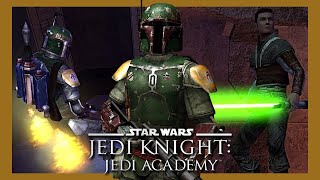 Boba Fett VS Jaden Korr  Star Wars Jedi Knight Jedi Academy Cutscene [upl. by Brittaney]