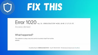 How to fix 1020 error on opensea 2022  access was denied on Opensea [upl. by Drewett]