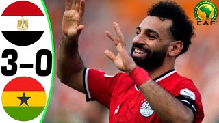 Egypt vs Ghana 30  All Goals and Highlights  2024 🔥 SALAH [upl. by Andeee268]