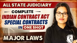 Indian Contract Act Special Contracts One Shot  Major Law  State Judiciary Exam [upl. by Hyde]