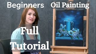 Oil Painting for beginners Full Tutorial [upl. by Eiffe]