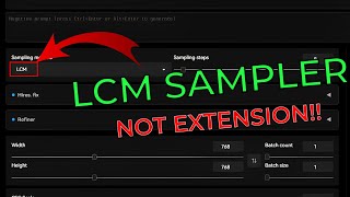 LCM Sampler For Automatic1111  Stable Diffusion Web UI Tutorial [upl. by Rauch]