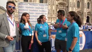 Csi Day in piazza Duomo a Milano Auxologico partner sanitario per promuovere sport e salute [upl. by Esdnil]