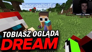 TOBIASZGAMING ogląda Dream Minecraft Speedrunner VS 4 Hunters FINALE REMATCH [upl. by Eissac293]